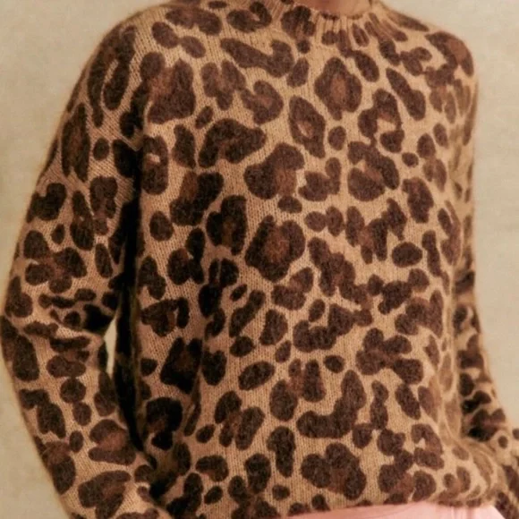 Sezane Gianni Sweater in Leopard - Picture 5 of 9